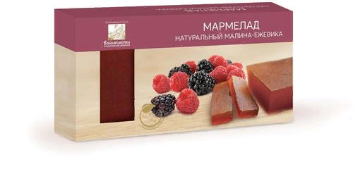  Мармелад пластовый 210г МАЛИНА-ЕЖЕВИКА в Щёкино