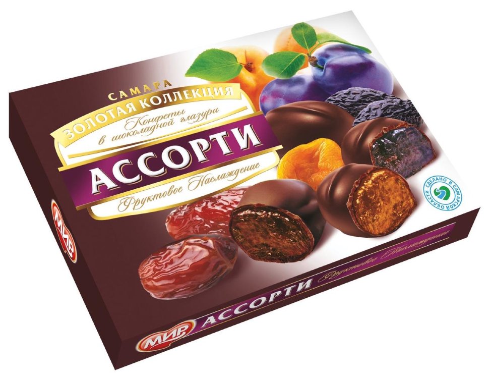  КФ МИР Фруктовое наслаждение (набор шоколадных конфет) 170г в Щёкино